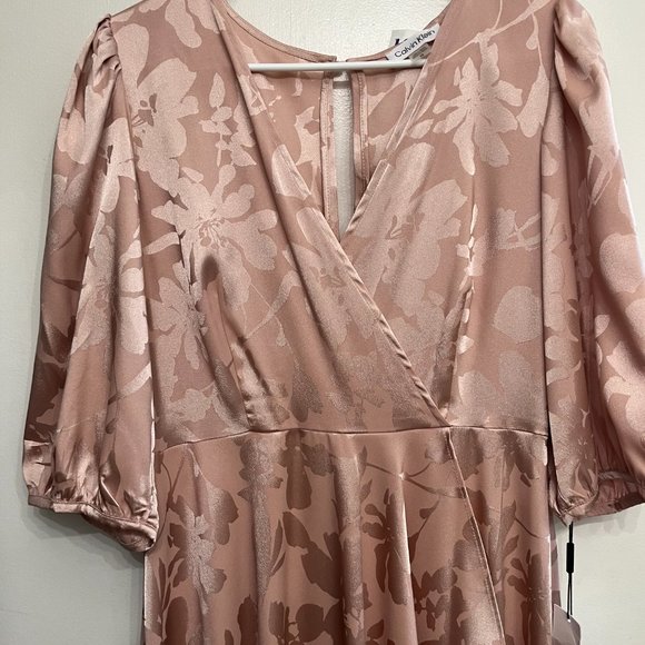 Calvin Klein/Faux Wrap Dress - Picture 2 of 6